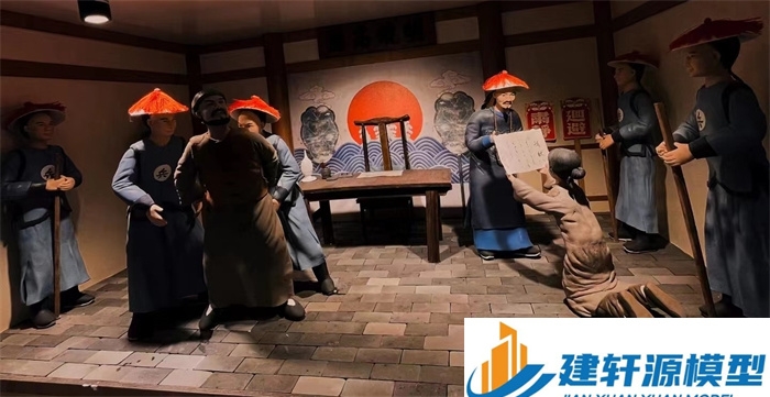沿滩陈规除恶绅微缩场景
