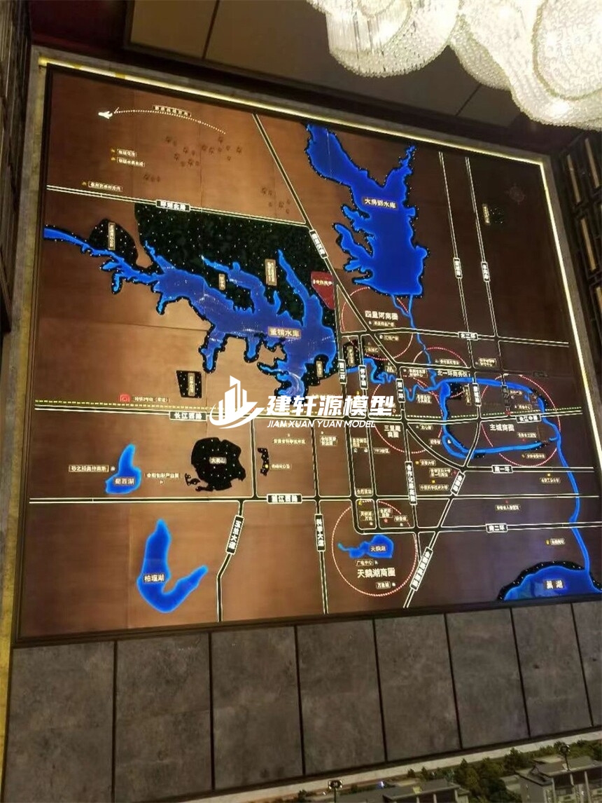 沿滩区域壁挂模型制作