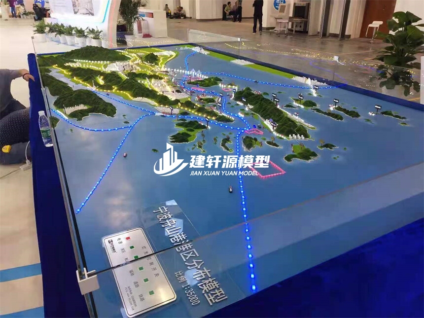 沿滩地形地貌模型