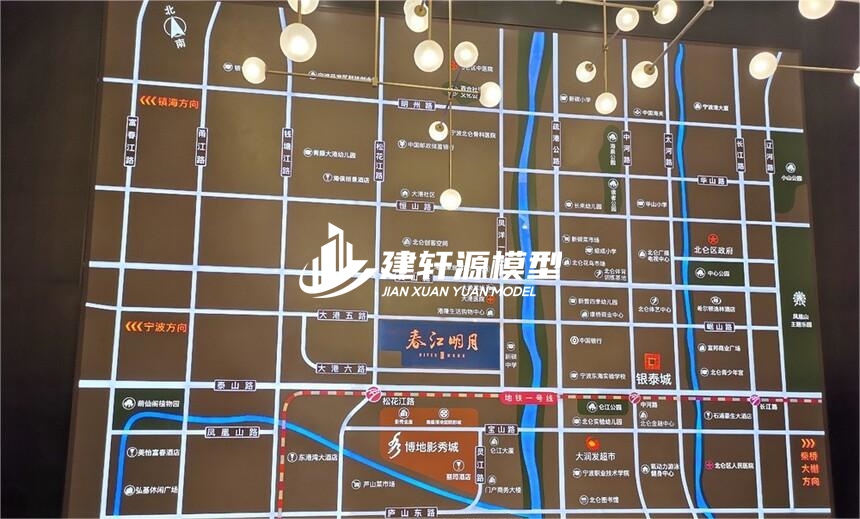 沿滩房产壁挂模型