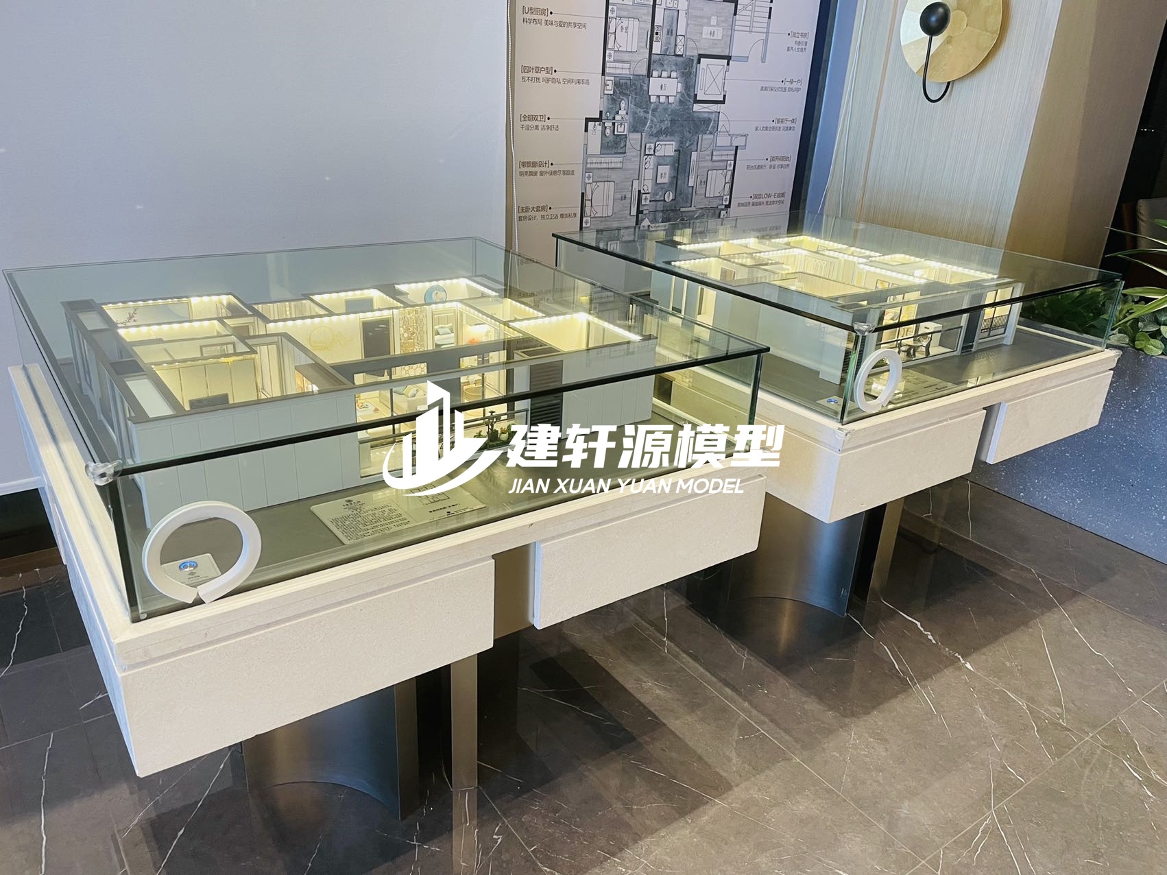 沿滩中梁地产户型模型制作