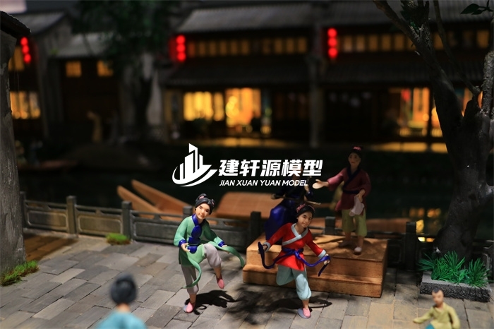 沿滩京杭大运河博物馆·北新夜市场景模型